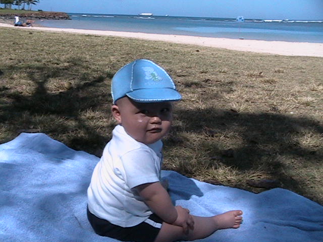 first trip to the beach - Ala Moana
